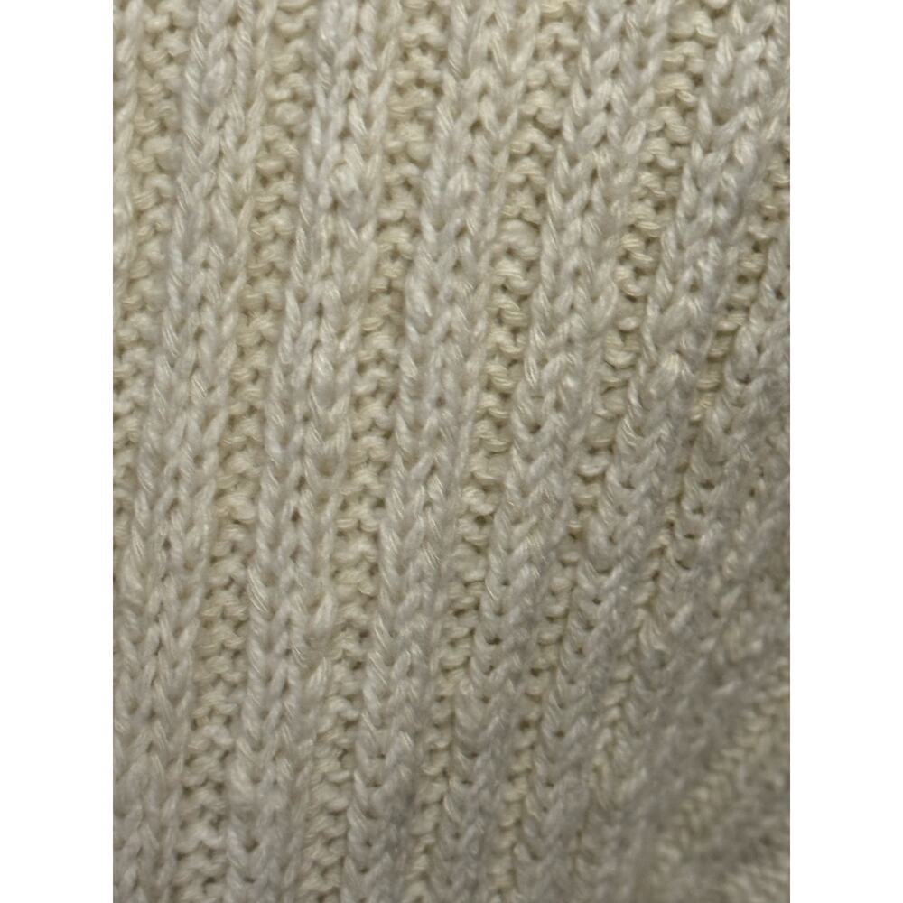 American Eagle cream ivory ribbed v neck button cardigan womens large - Picture 3 of 7